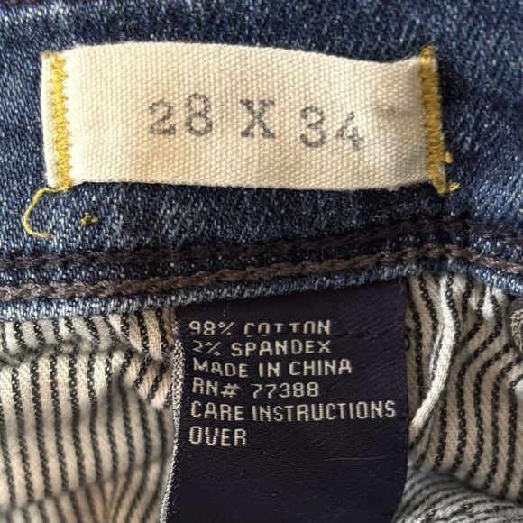 Madewell Rail Straight Jeans Blue Stretch Denim - Picture 13 of 13